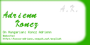 adrienn koncz business card